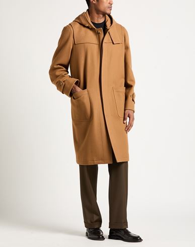 Man Coat Camel Size 40 Virgin Wool, Polyamide