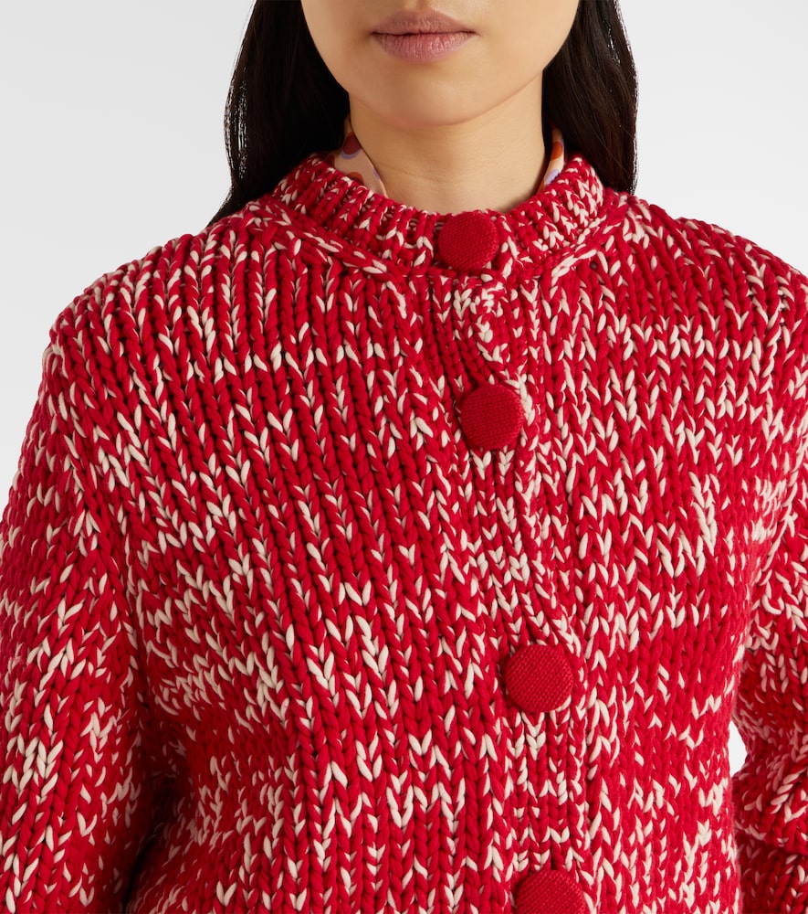 Cotton-blend cardigan