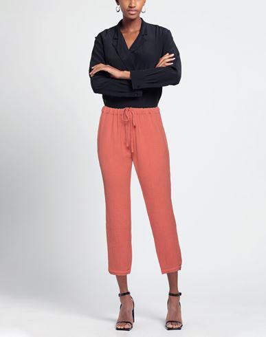 Woman Pants Rust Size M Cotton