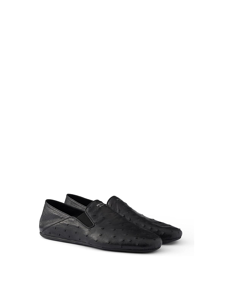 Men's Ostrich Leather Loafers