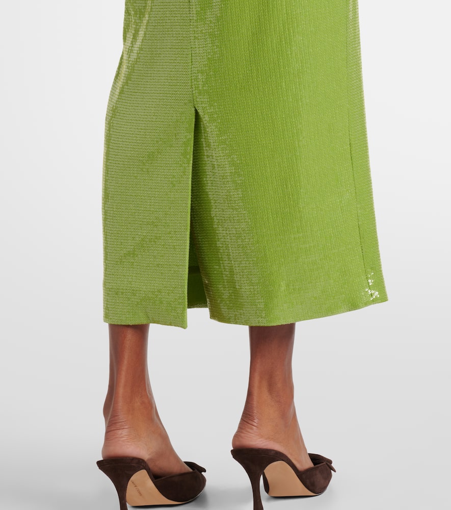 Sequined pencil skirt