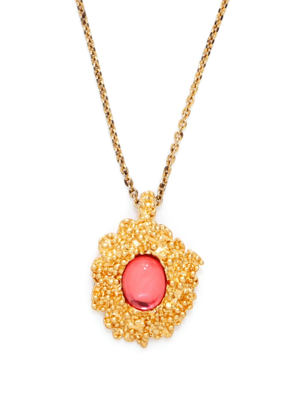 Stone-pendant necklace - Gold