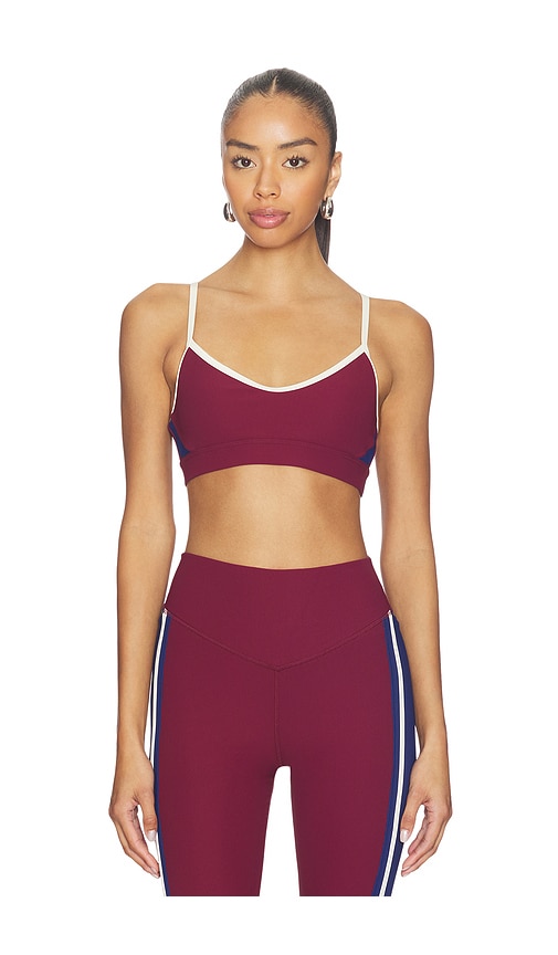 THE UPSIDE Adesa Scoop Danni Sports Bra in Burgundy. - M also in L, S