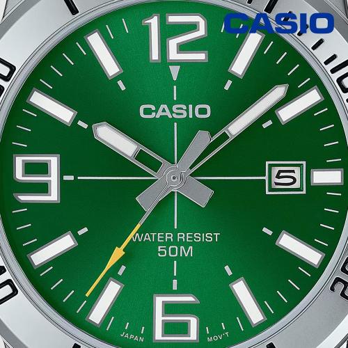 Casio 백화점AS 카시오 MTP-VD01D-3B 다이버 방수 아날로그 남성 메탈 손목시계 지코스모 공식수입