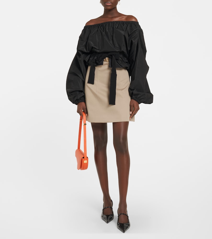 Cotton miniskirt