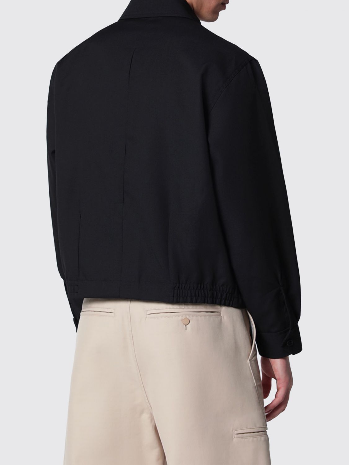 Coat Men color Black