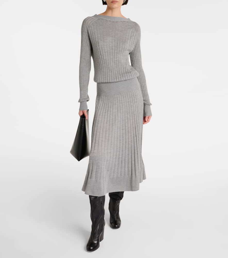 Eden wool-blend midi dress