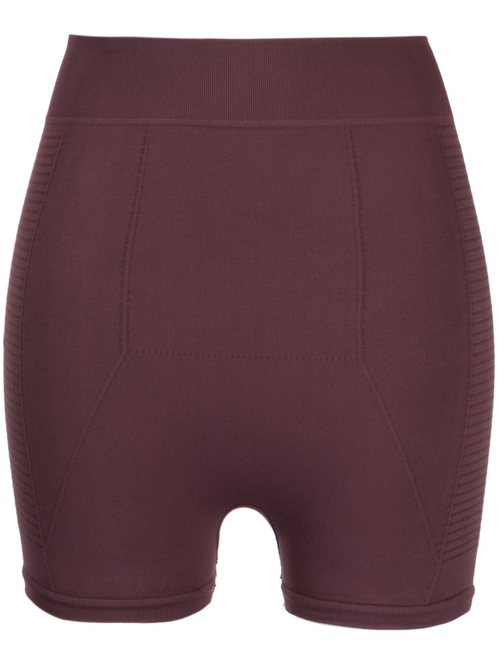 Stretch-design elastic-waist shorts - Black