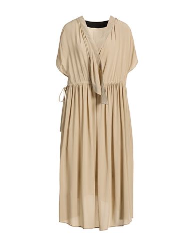 Woman Midi dress Sand Size 10 Silk