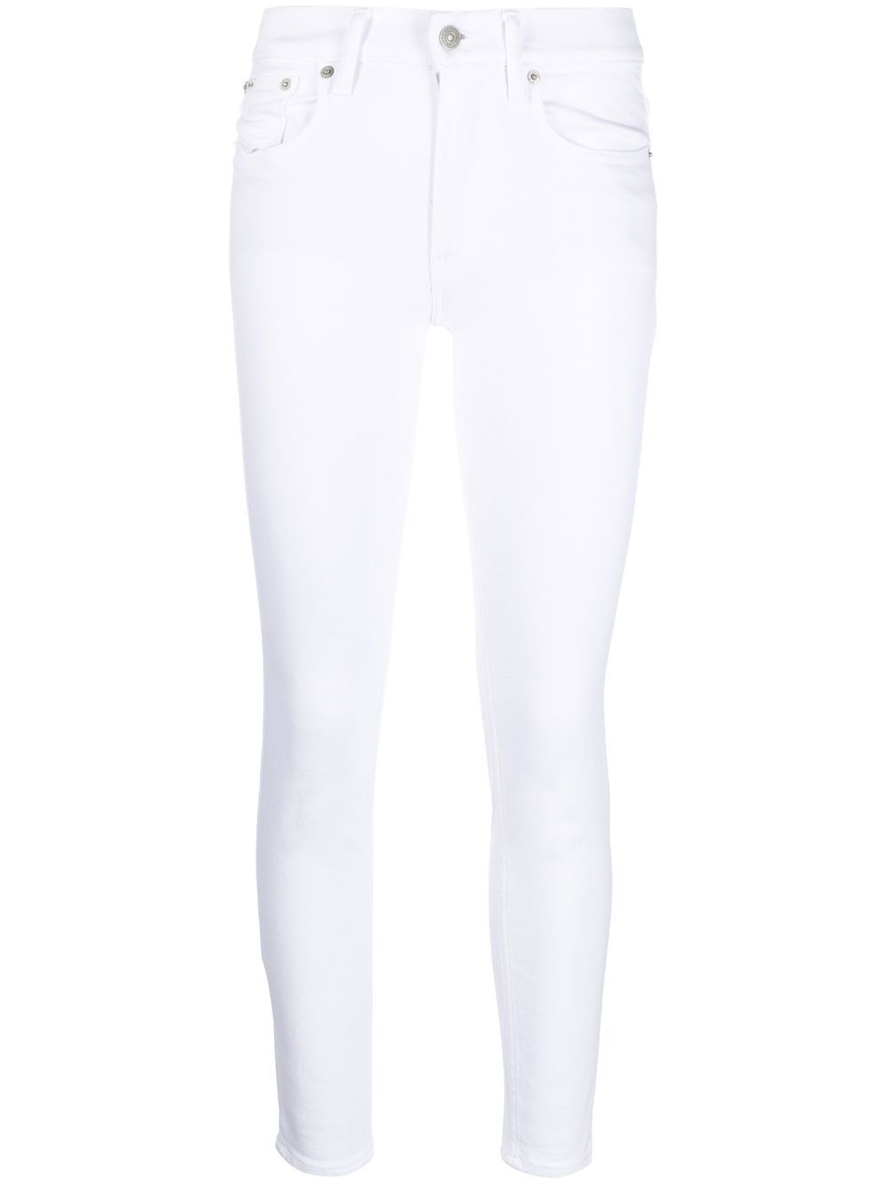 Mid-rise skinny jeans - White