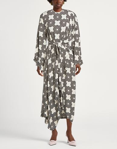Woman Maxi dress Ivory Size 4 Viscose