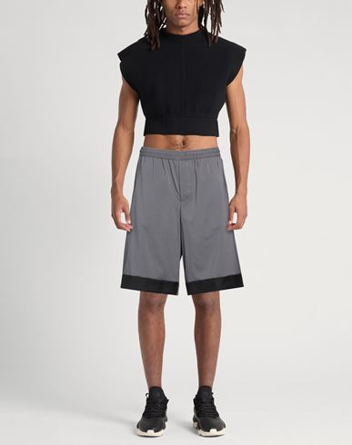 Man Shorts & Bermuda Shorts Grey Size 32 Virgin Wool, Elastane