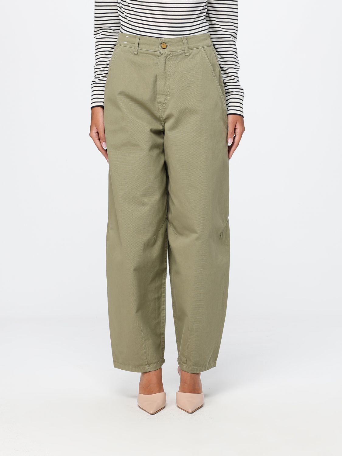 Jeans Woman color Green