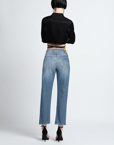 Woman Jeans Blue Size 28 Cotton, Elastane