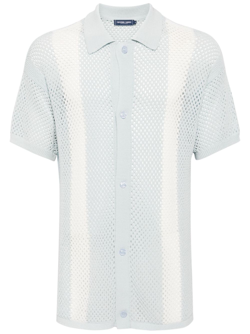 Castillo crochet-knit shirt - Blue