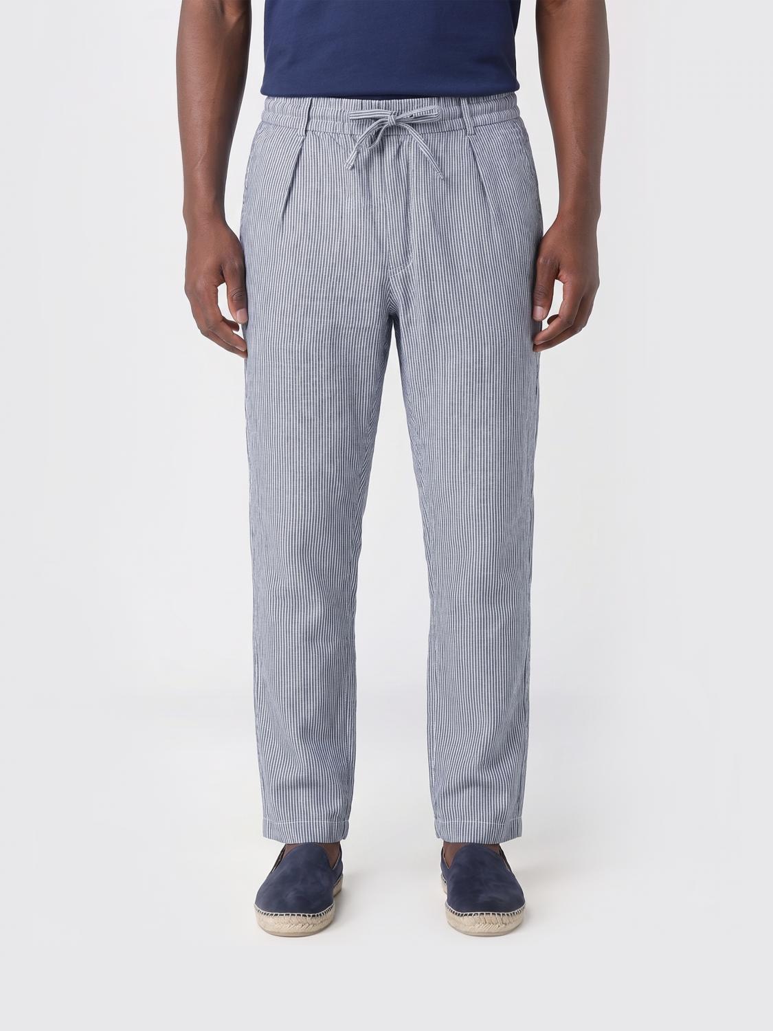 Pants Men color Blue