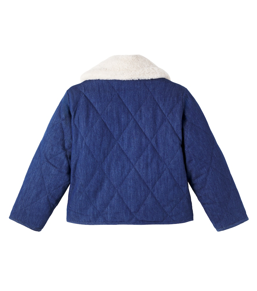 New Anna cotton denim quilted jacket