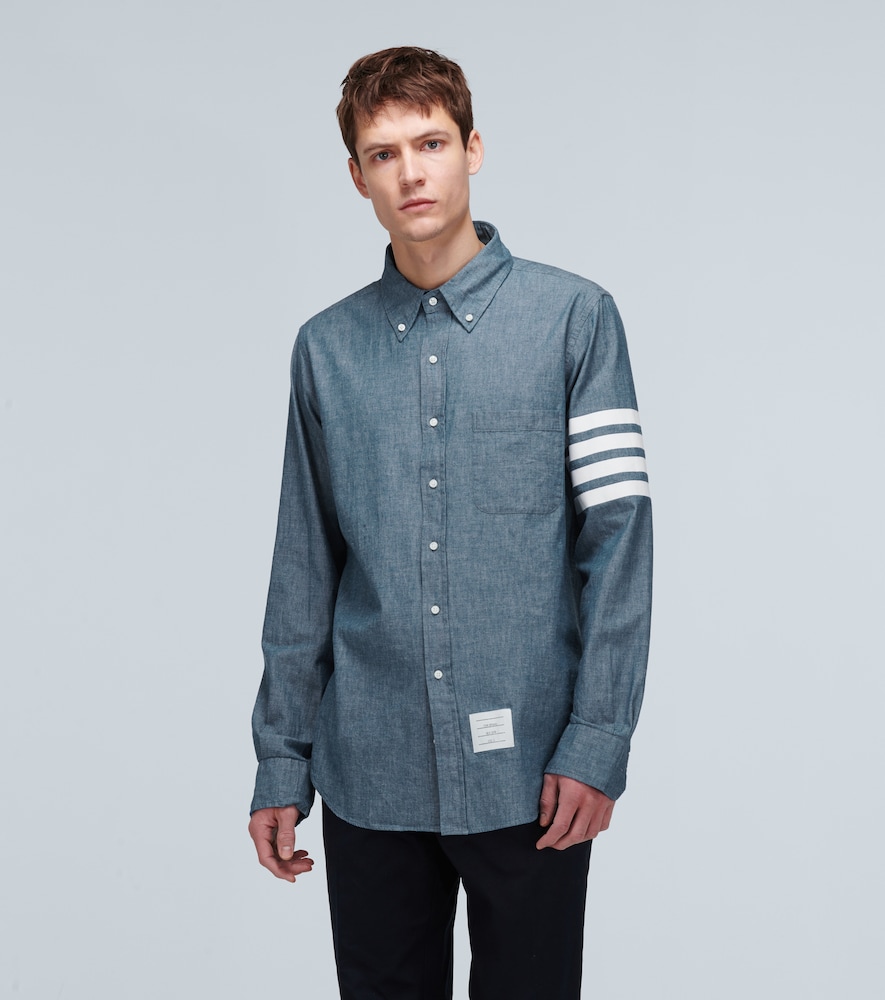 4-Bar chambray shirt