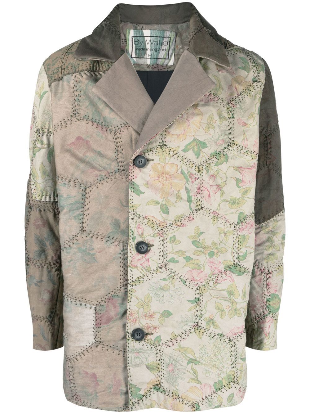 Jacob quilted pea coat - Green