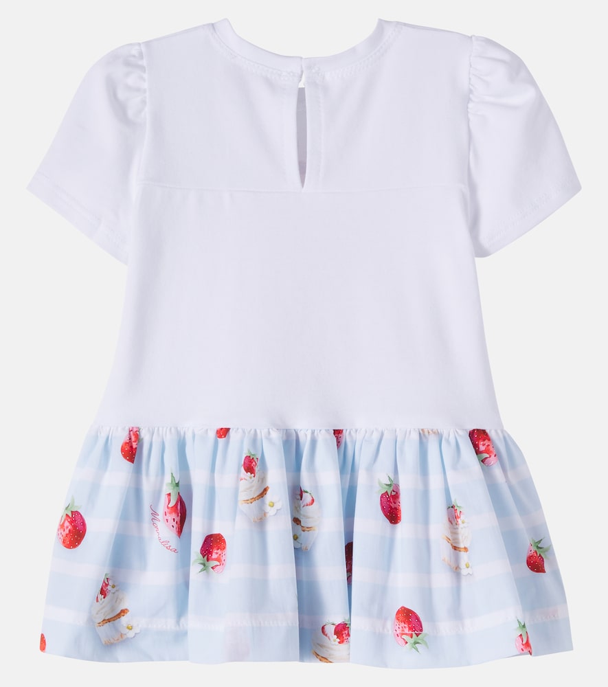 X Disney baby printed cotton-blend dress