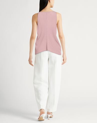 Woman Top Taupe Size 2 Acetate, Silk