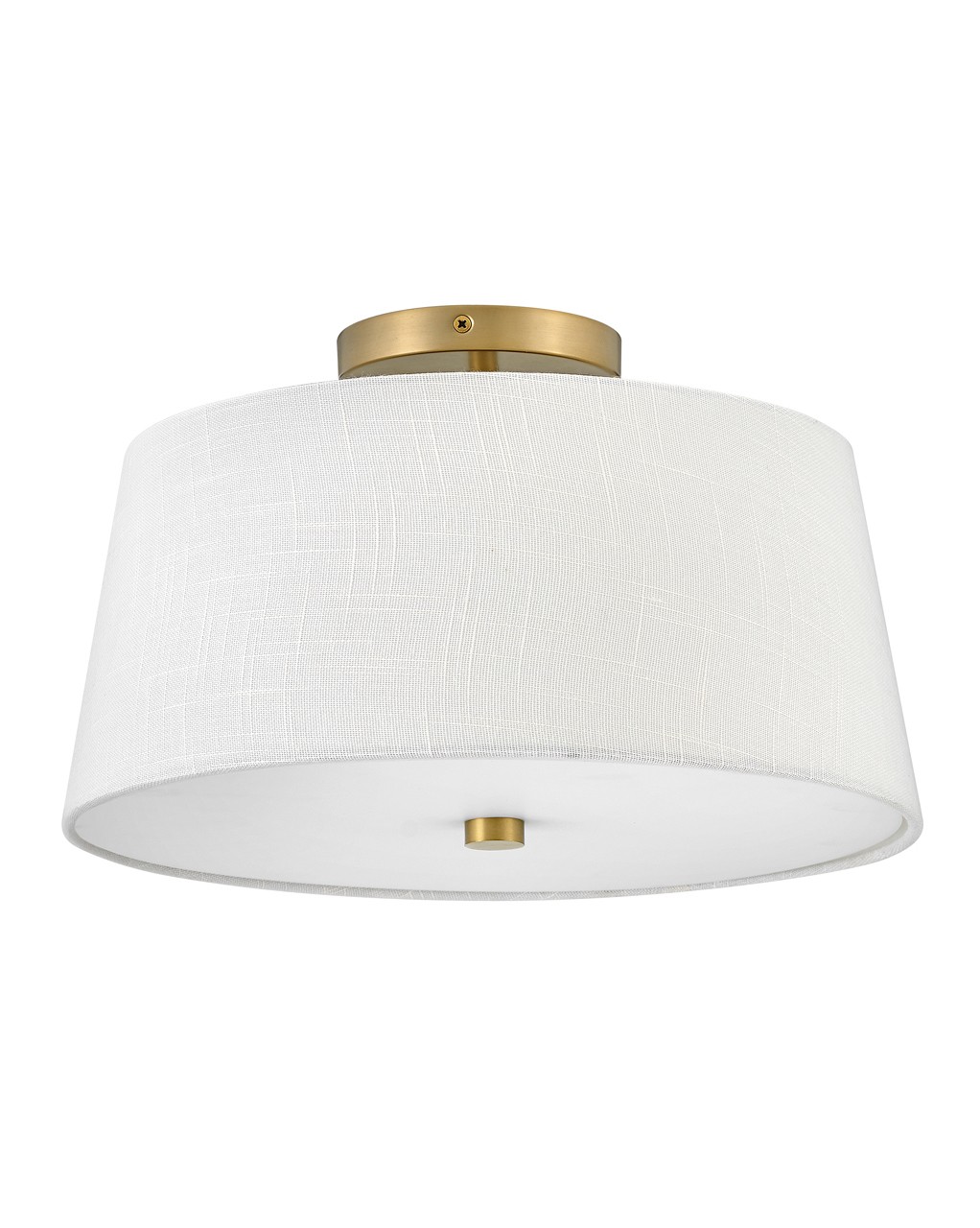 Lacquered Brass LED Flush Mount from the Beale Collection