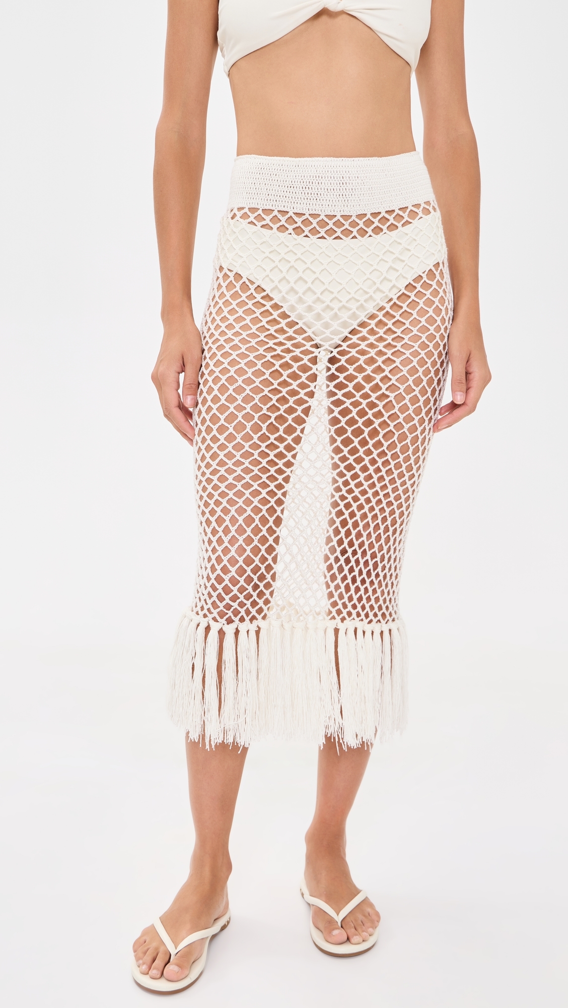 Juliana Midi Skirt Ivory