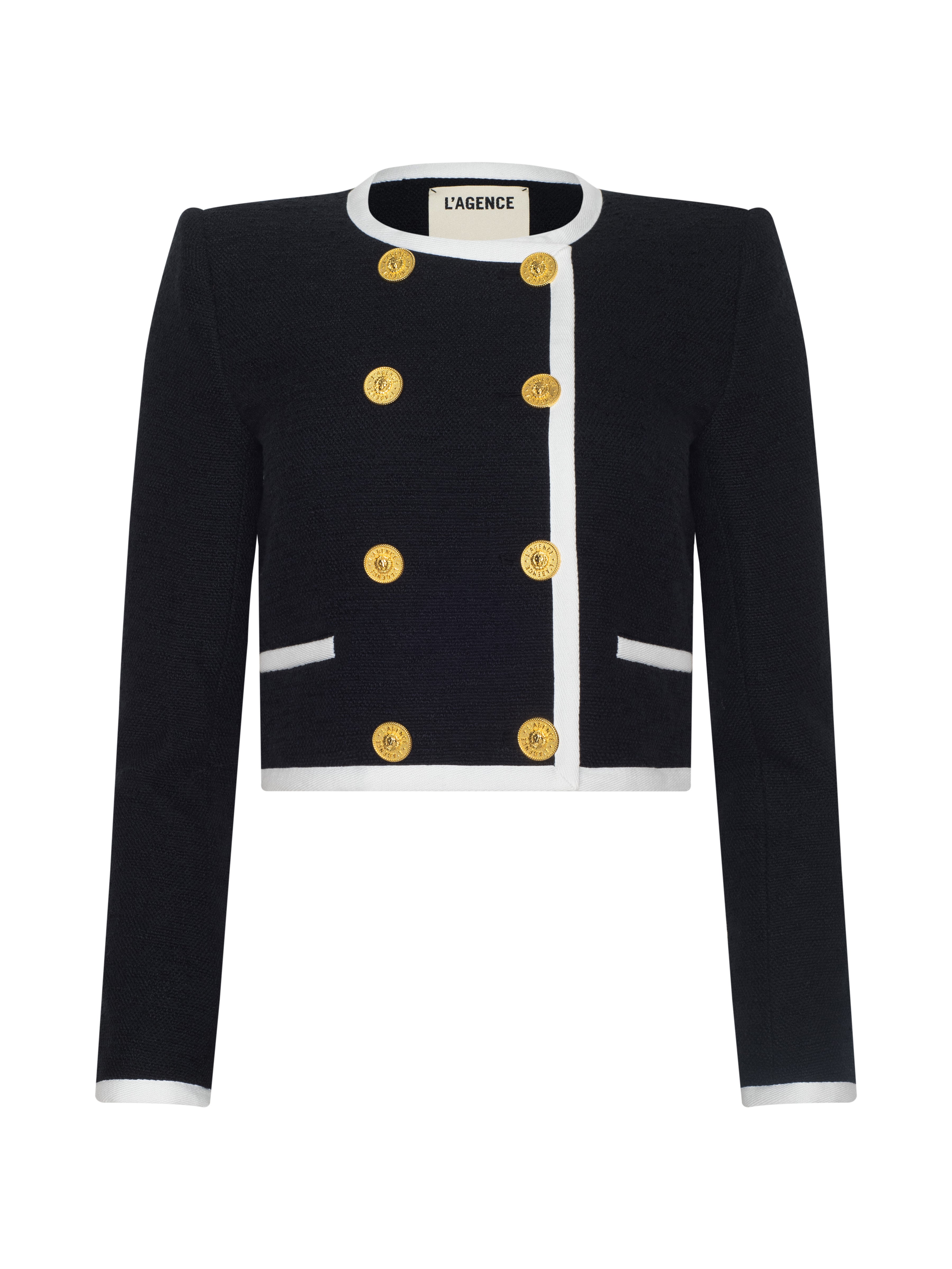 Mazikeen Tweed Jacket In Black/white
