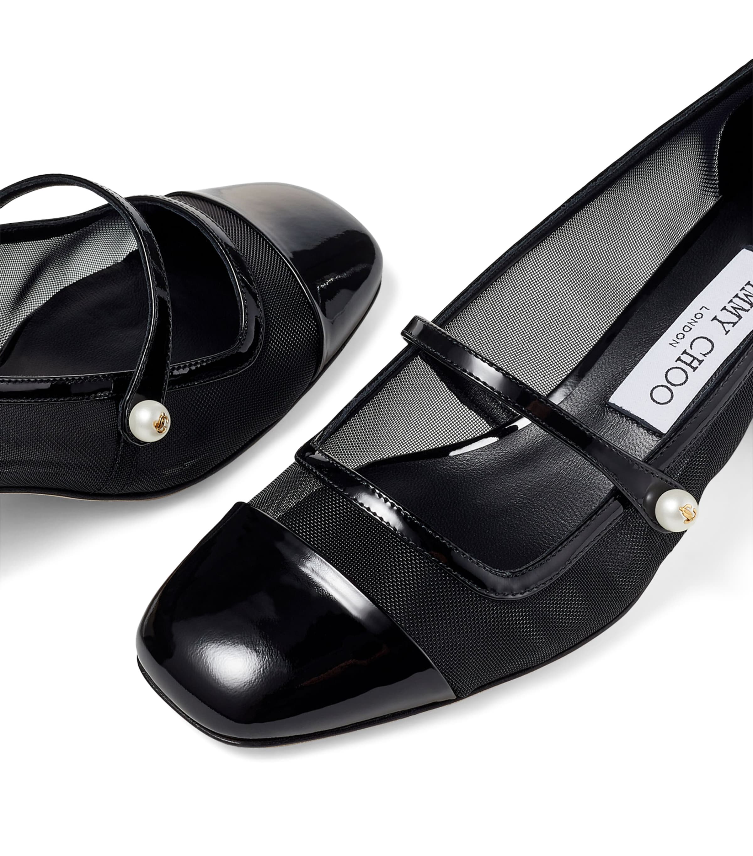 Elisa 45 Leather Mary Jane Heeled Pumps