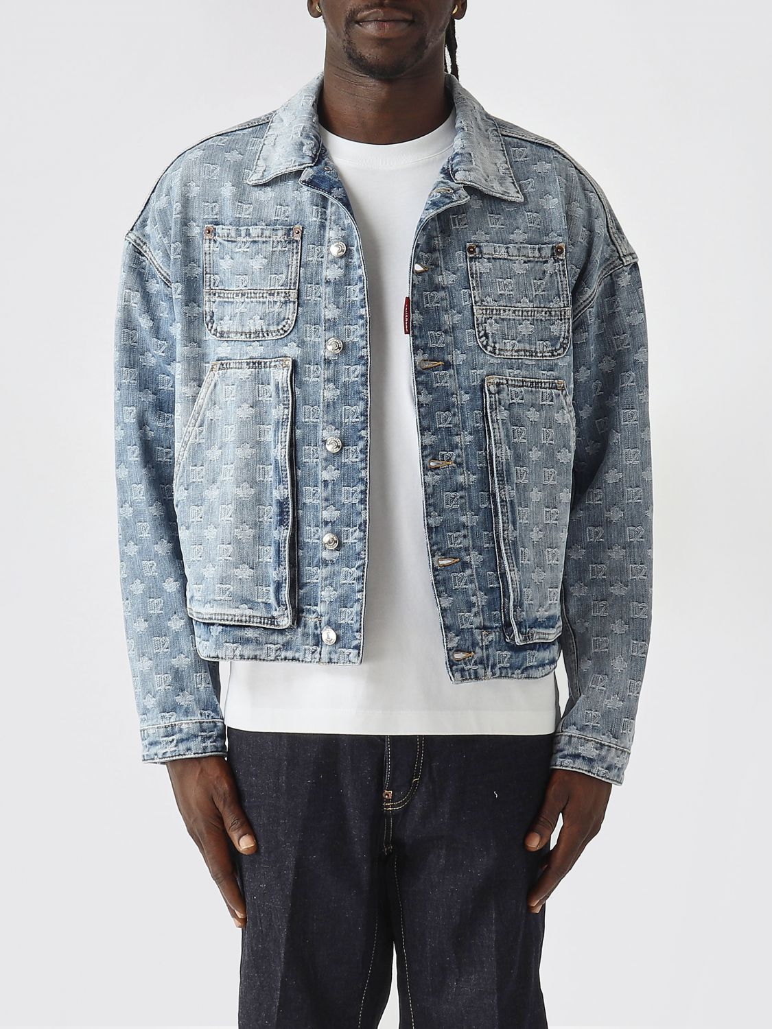 Jacket Men color Denim