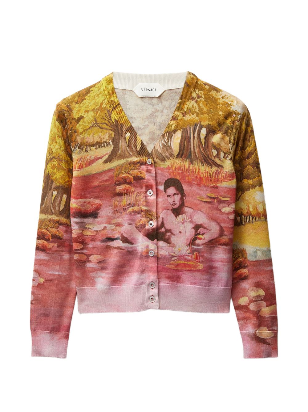 IT Printed silk cardigan