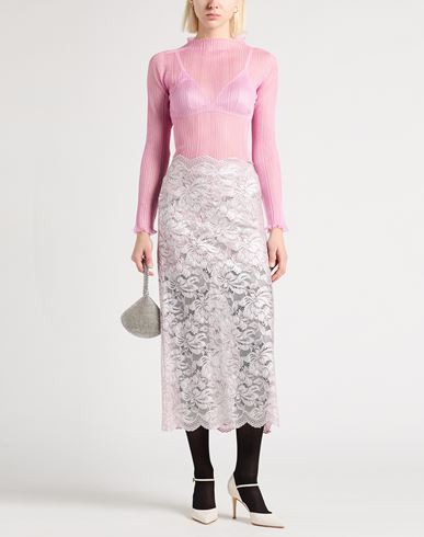 Woman Turtleneck Pink Size L Polyester