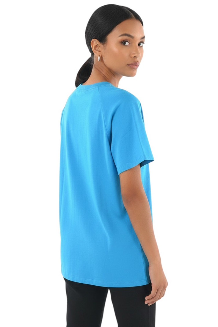 Blue Logo Crew Neck T-Shirt