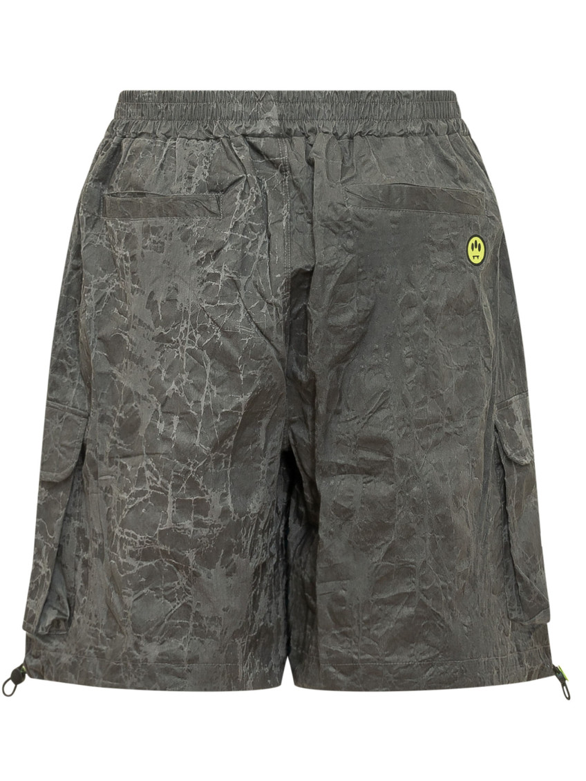 Dark Grey Printed Shorts