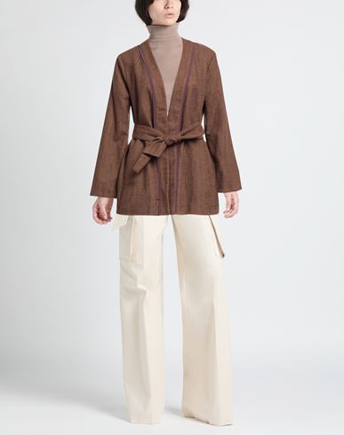 Malìparmi Woman Jacket Brown Size 6 Cotton