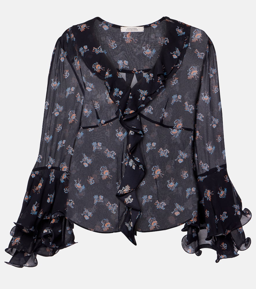 Airy Daydream floral georgette blouse