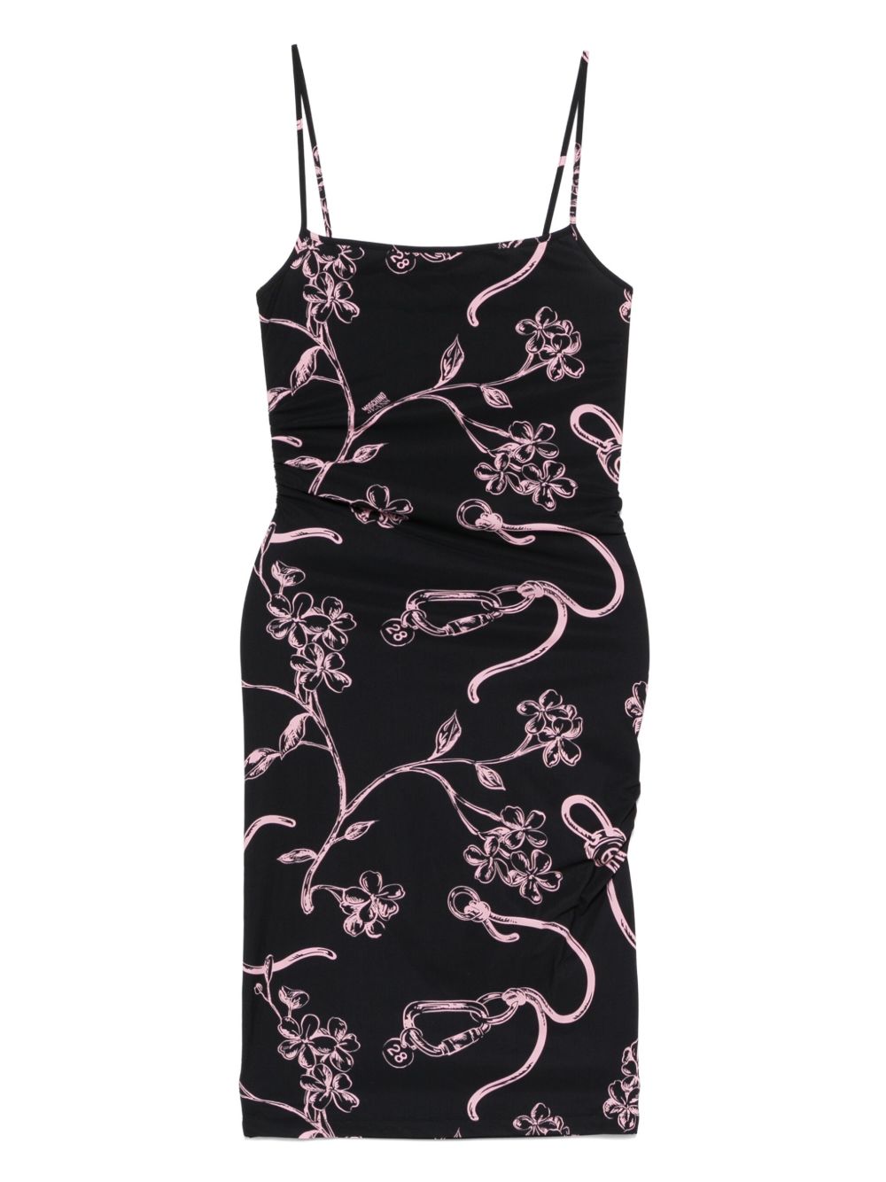 MOSCHINO JEANS floral-print mini dress - Black
