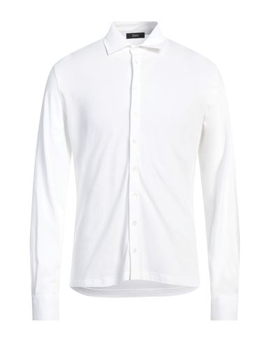 Herno Man Shirt White Size 38 Cotton