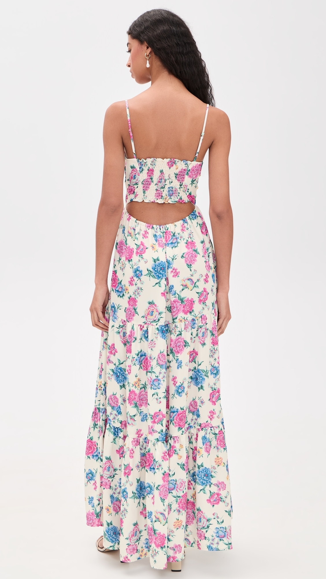 Gabi Midi Dress Rosewood Print