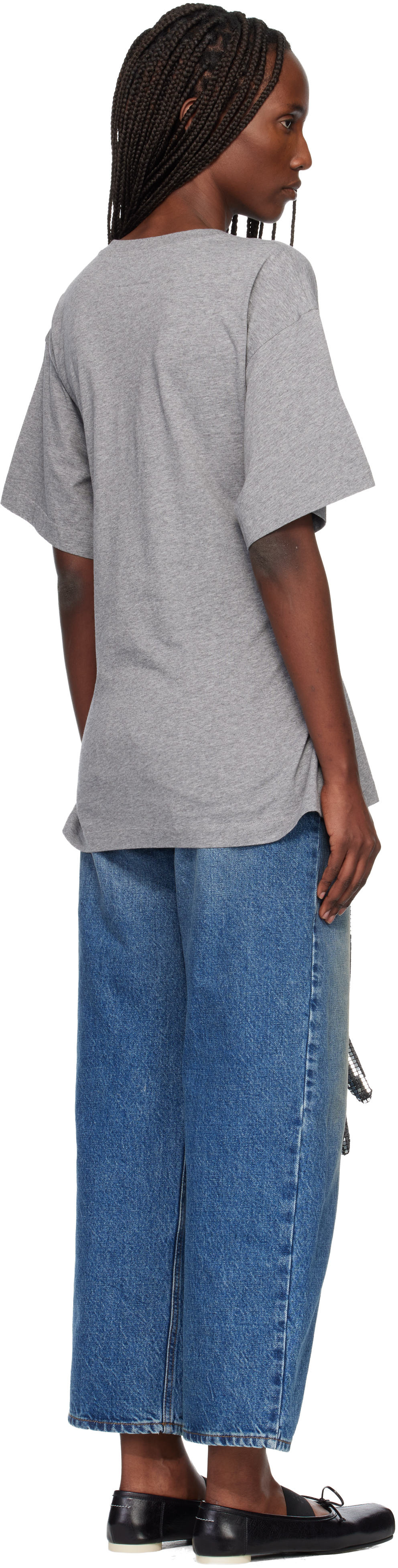 Gray Cotton Gloves T-shirt