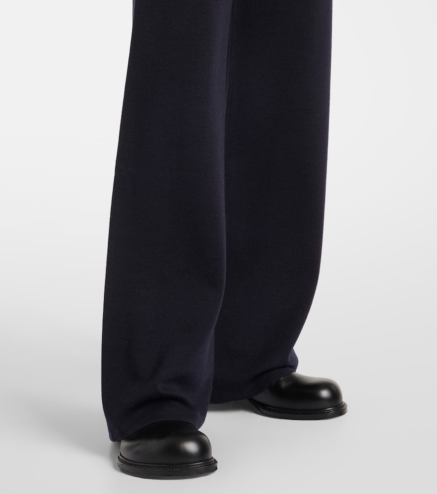 Wilma virgin wool wide-leg pants