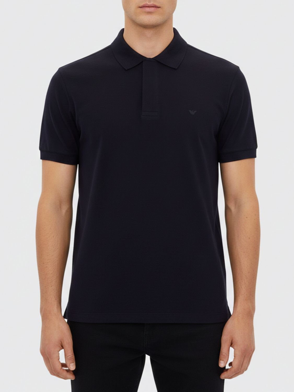 Polo Shirt Men color Navy