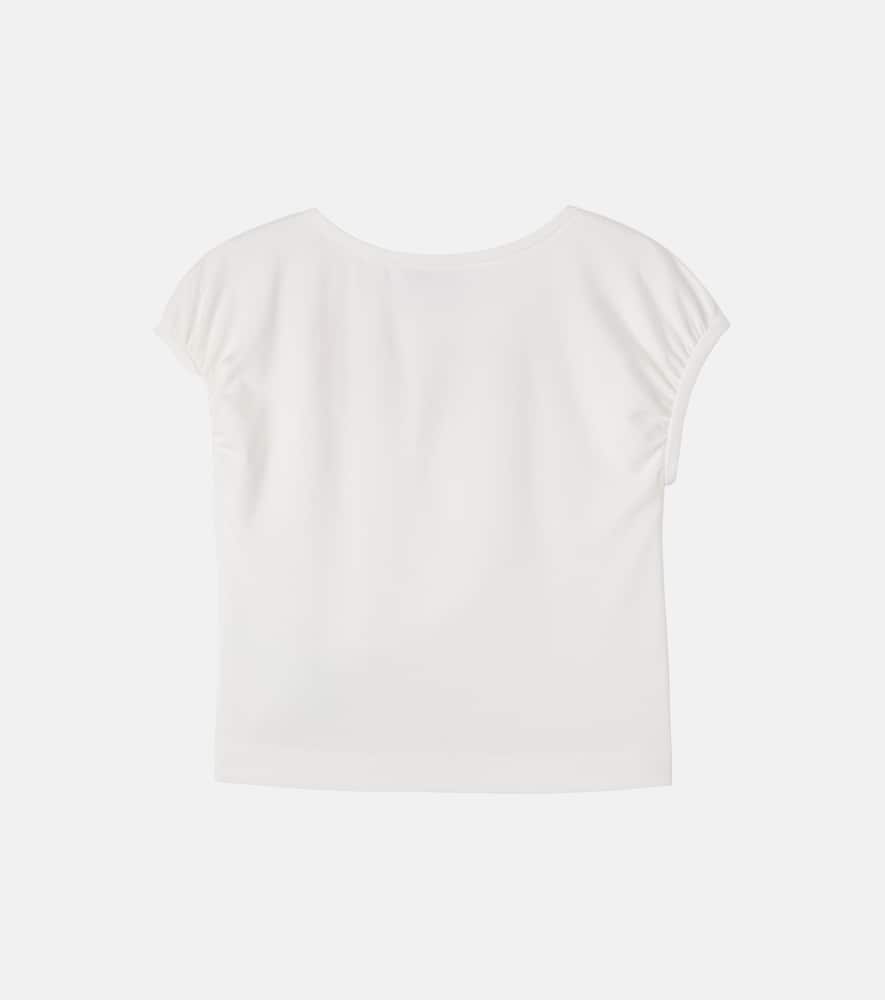 Floral jersey top
