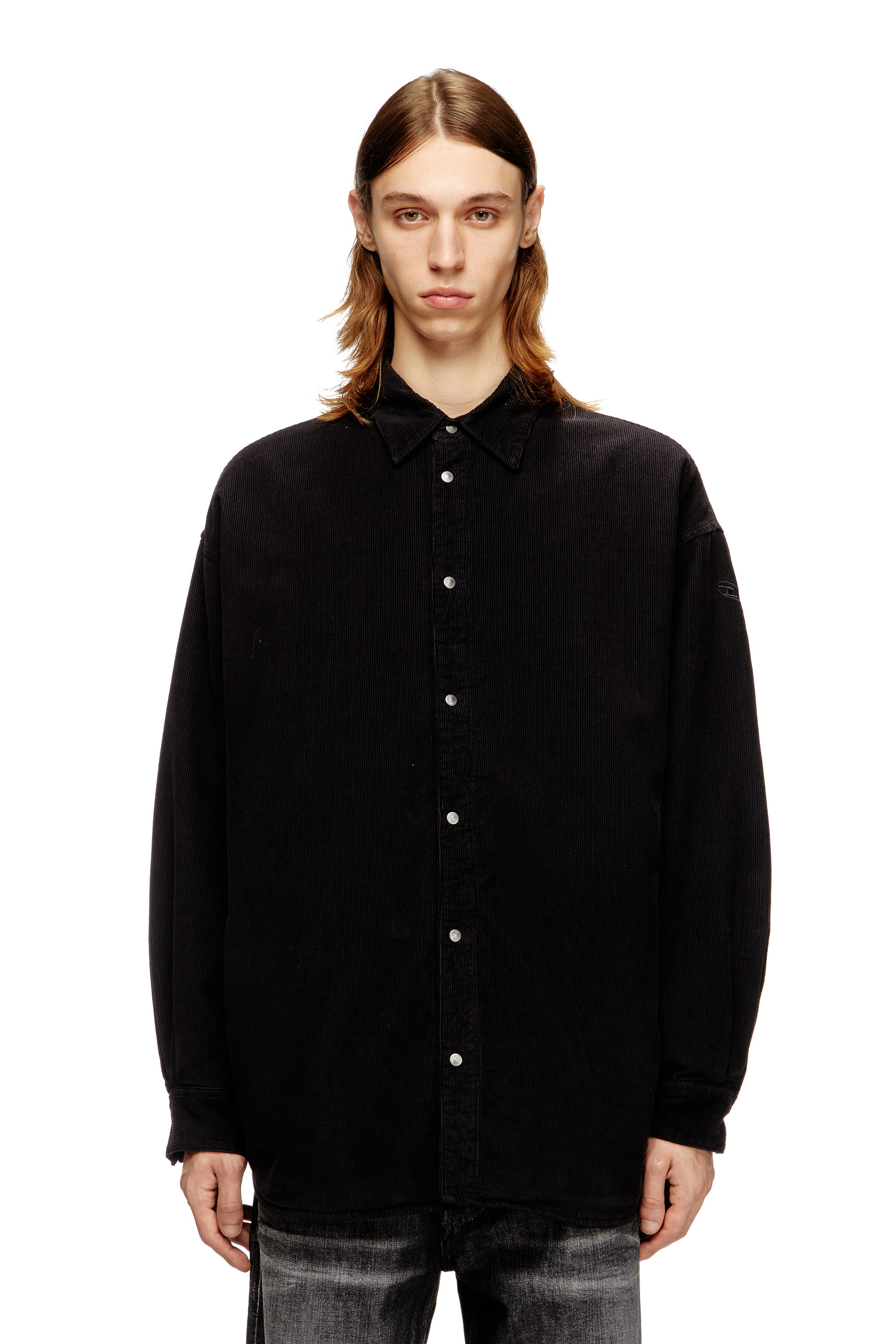 Cotton shirt with Oval D embroidery - Shirts - Man - ToBeDefined
