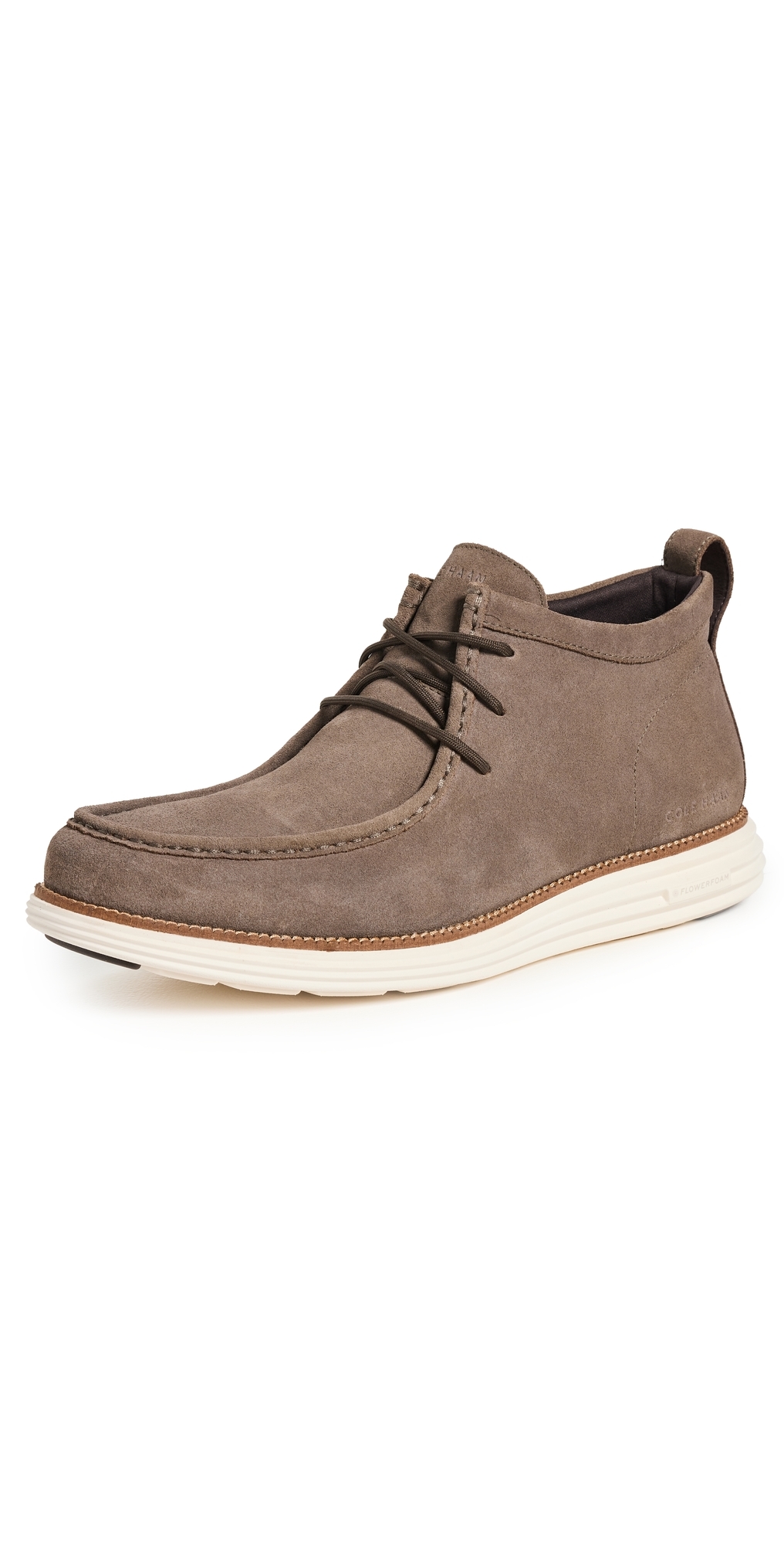 Cole Haan 남성 Riginalgrand Moc Toe Chukka Boots Wren Brown Suede/Ch Natural/IV