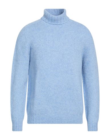 Man Turtleneck Light blue Size L Alpaca wool, Polyamide
