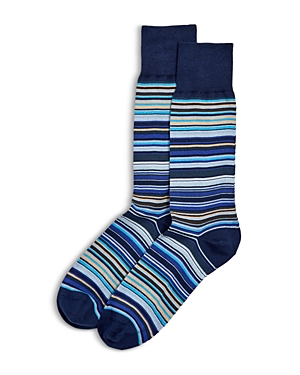 Striped cotton socks - Grey