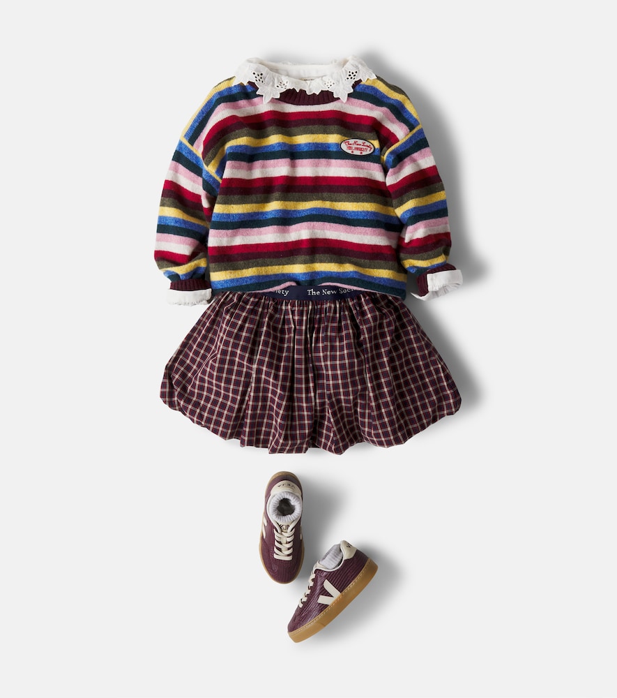 Root striped wool-blend sweater