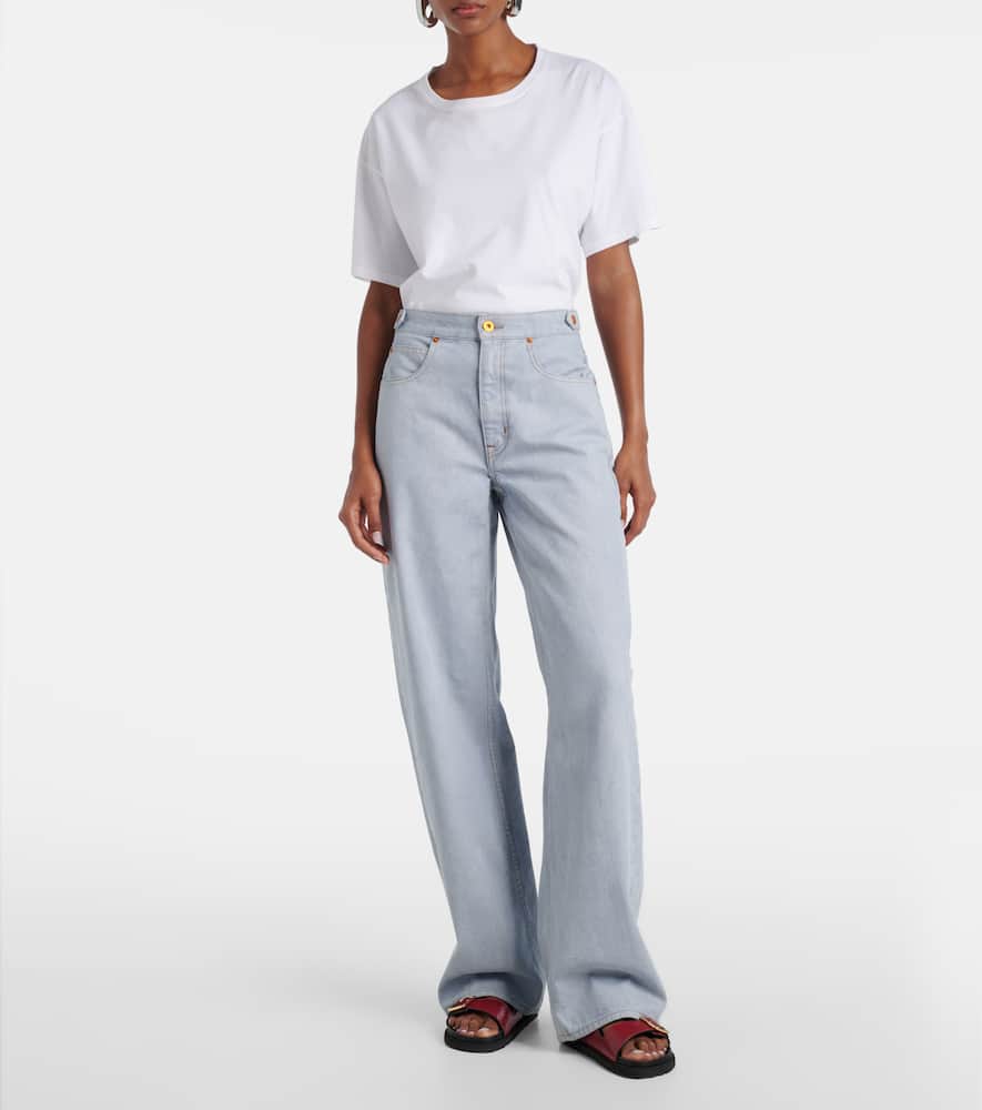 Cassie mid-rise wide-leg jeans