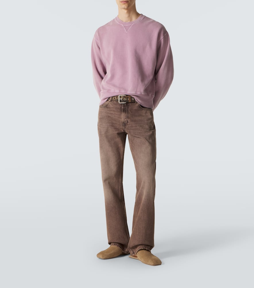 Base cotton fleece sweatshirt